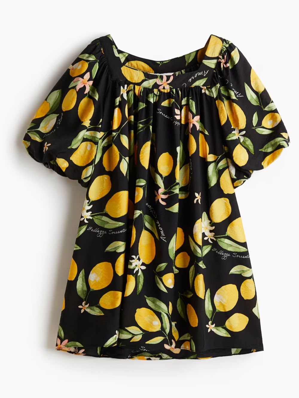 H&M BALLOON-SLEEVED TUNIC DRESS